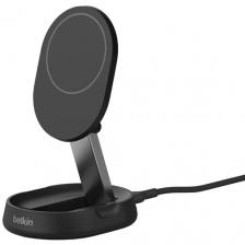 Беспроводная зарядка Belkin BoostCharge Pro Convertible Stand with Qi2, черный WIA008TTBK