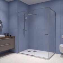 Душевой уголок RGW Stilvoll SV-040 120х100 профиль серый, стекло прозрачное