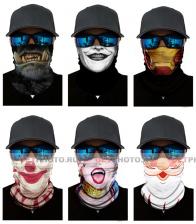 Бандана-труба (бесшовная), набор из 6 штук, герои, heroes GF 5569