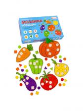 Мозаика «Овощи», 6 рамок, 48 геометрических вкладышей
