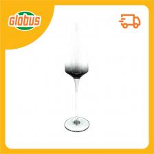 Бокал для шампанского хрустальный дымка