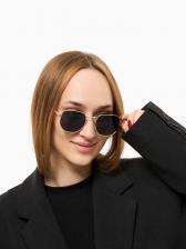 Очки солнцезащитные «OneSun. Круглые», uv 400, линза 4.5x5.5 см, цвет золотой, чёрный