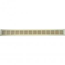 Вентиляционная решетка Шамрай размером 800x80мм – надежное и стильное решение для организации приточной и вытяжной вентиляции. Изготовлена из прочного металла толщиной 1,0 мм и окрашена порошковой краской под действием высоких температур, с круглой перфорацией. Решетка устойчива к ультрафиолету и высоким температурам. Установочный (видимый) размер: 800x80мм Посадочный (монтажный) размер: 765x55мм перфорация: овальная Цвет: Кремовый Применение: - В подоконники над радиаторами отопления - В столешницы для вентиляции батарей или мебельного цоколя - В двери, потолки и перегородки (переточная вентиляция) Идеальное решение для организации приточной и вытяжной вентиляции в жилых и коммерческих помещениях.