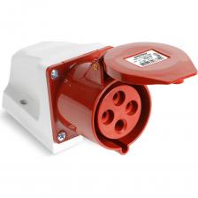 Стационарная наружная розетка Розетка Smartbuy стационарная наружная 114 3Р+РЕ 16А 380В IP44, SBE-16-LS4-380