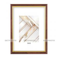 Рамка для фотографии, постера, рисунка, фоторамка 15х21, классика, с ножкой-подставкой, венге GF 6094