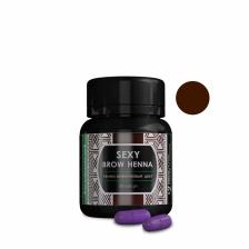 SEXY BROW HENNA Хна для бровей и ресниц, темно-коричневый / SEXY BROW HENNA 30 капсул