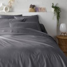 Пододеяльник из хлопковой перкали Scnario 160 x 210 см черный