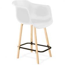 Стул полубарный белый/прозрачный лак/черный муар Sheffilton SHT-ST31/S94-1 5542832501