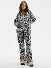 Пижама женская (рубашка, брюки) KAFTAN «Муслин: leopard», размер 44-46