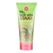 Cathy Doll 99 Успокаивающий гель с сывороткой улитки Алоэ Вера 175 г, Green