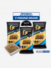 Прикормка для рыбы F-FISHING GRAND Плотва Черная 10кг (10шт), Черный