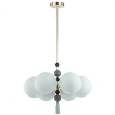 Потолочная люстра для гостиной с 6 лампами на штанге Odeon Light Palle 5405/6 с подвесками