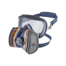 Респиратор - маска с защитой зрения GVS Elipse Integra A1P3, размер S/M SPR444IFUС изготовлена из гипоаллергенного, не имеющего запаха материала - термопластичного эластомера. Обеспечивает полный обзор. Ремень регулируется в 4-х положениях. Габариты: 180х130х180 мм. Размер: S/M. СРЕДСТВА ИНДИВИДУАЛЬНОЙ ЗАЩИТЫ ОРГАНОВ ДЫХАНИЯ: ПОЛУМАСКА ИЗ ИЗОЛИРУЮЩЕГО МАТЕРИАЛА С ИНТЕГРИРОВАННЫМИ ОЧКАМИ ЗАКРЫТОГО ТИПА ДЛЯ ЗАЩИТЫ ОТ МЕХАНИЧЕСКИХ ВОЗДЕЙСТВИЙ И КАПЕЛЬ ЖИДКОСТИ СО СМЕННЫМИ КОМБИНИРОВАННЫМИ ФИЛЬТРАМИ A1P3 ДЛЯ ЗАЩИТЫ ОТ ОРГАНИЧЕСКИХ ГАЗОВ И ПАРОВ с температурой кипения выше 65 °С , ТВЕРДЫХ И ЖИДКИХ АЭРОЗОЛЕЙ И ПЫЛИ. Корпус маски и контур экрана изготовлен из мягкого гипоаллергенного термопластичного эластомера без силикона. Экран из поликарбоната с покрытием , защищающим от механических воздействий (высокоскоростные частицы с низкой энергией удара) и капель жидкости. Тип фильтра/класс: HESPA ( High Efficiency Synthetic Particulate Airfilter – синтетический противоаэрозольный фильтр высокой эффективности ) уровень защиты P3 >99.95% Структура фильтра: мелкогофрированный многослойный фильтр HESPA® Срок службы фильтров зависит от концентрации загрязняющих веществ на рабочем месте и от уровня активности. Уровень фильтрации остается постоянным на протяжении всего срока использования. Температурный режим: -30°С +70°С . Вес Маска + Фильтры: 257,7г. Соответствует стандартам EN 140, EN 14387, ТР ТС 019/2011