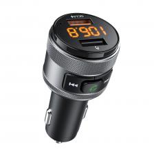 LENCENT Bluetooth 5.0FM-передатчик с 2 USB-портами 3.0 Беспроводной Bluetooth FM-радиоадаптер Музыкальный плеер для автомобильного комплекта