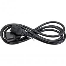 Кабель питания Cabeus монитор-компьютер IEC 320 C13 - IEC 320 C14 (3x1.0), 1.8 м PC-189-VDE-1.0-1.8M