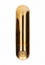 Перезаряжаемая вибропуля BGT - 7 Speed Rechargeable Bullet (золотая)