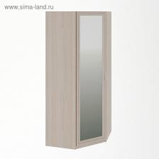 Шкаф угловой «Остин», 830x830x2000 мм, цвет шимо светлый/белый