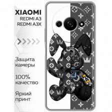 Чехол для Xiaomi Redmi A3 4G, A3x 4G, Poco C61 4G с принтом Луи робот (Ксиоми Редми А3 4G, А3x 4G, Поко С61 4G)