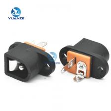 10 шт., адаптер питания постоянного тока с ушками DC016, 3 контакта, Регулировка размера иглы DIP, 5, 5 ммx2, 1 мм, разъем питания 5,5 мм x 2,5 мм