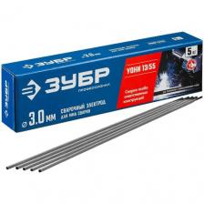 ЗУБР электрод сварочный УОНИ 13/55 с основным покрытием, d 3.0 х 350 мм, 5 кг в коробке, Профессионал.