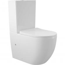 Aqueduto комплект: OVO Унитаз напольный 630*385 безободковый с бачком, сиденье с микролифтом, белый глянцевый Сантехника Aqueduto - это Португальская философия бренда (Inspired by Portugal), европейское качество, традиции и дизайн за разумные деньги.