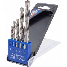 Набор сверл по металлу HSS 5 предметов от бренда YATAFORCE - это набор спиральных свёрл, предназначенных для сверления отверстий в металлических изделиях.Качество. Сверло изготовлено из высококачественной быстрорежущей стали (HSS), которая обеспечивает высокую стойкость, выдающуюся скорость сверления, простым и точным центрированием и длительным сроком службы.Тип сверла - прокатная у-образная спираль, которая обеспечивает эффективное удаление стружки и улучшенную стабильность при сверлении.Универсальность. Цилиндрический хвостовик сверла предназначен для использования с различными типами электроинструментов: дрель, перфоратор, шуруповерт, сверлильный станок. Сверло по металлу HSS используется в производстве металлообрабатывающей промышленности, в ремонтных работах, а также при выполнении базовых домашних работ.Удобство хранения. Поставляется в пластиковом футляре, который обеспечивает удобное хранение и транспортировку сверл, что позволяет сохранить их в хорошем состоянии на протяжении длительного времени.