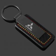 Автомобильный брелок для ключей из углеродного волокна для Mitsubishi ASX EVO Lancer Montero Mirage Delica Pajero Galant, подарочные брелоки с пряжкой