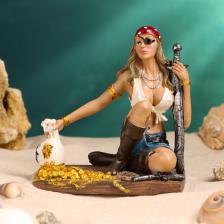 Фигурка полистоун «Пиратка», 13 см