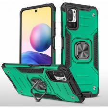 Чехол противоударный для Xiaomi Poco M5s и Redmi Note 10 4G и Redmi Note 10S / Поко М5s и Редми Нот 10 и Нот 10S armor (Темно-зеленый)