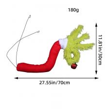 Гринч Рождественская елка Орнамент Забавный зеленый монстр Праздничное подвесное украшение Фигурка персонажа из мультфильма для рождественской елки Домашний декор