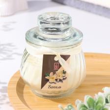 Ароматическая свеча в банке «Горшочек», 9x7.5 см, ваниль