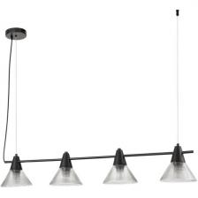 Подвесной светильник Lumion Corne 6595/4A черный/прозрачный, металл/стекло E27 4*60W 220V