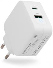 Сетевое зарядное устройство (адаптер питания) TopON GaN 65W USB, USB Type-C, Power Delivery, Quick Charge 4.0, Белый TOP-GaN-65W