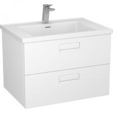 Тумба подвесная Camila 70см под раковину Parma 70 Корпус ВЛДСП 16мм; фасад МДФ 19мм; покрытие эмаль (лак) Верхний ящик с системой разделения 2 выдвижных ящика со встроенным доводчиком плавного закрывания, скрытого монтажа Внутренняя отделка цвет зебрано Ручки стекло - 2шт. Раковина в комплект не входит! Дополнительно необходимо приобрести раковину Parma 700