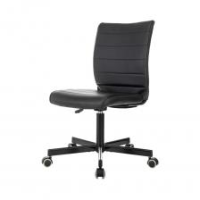 Кресло Easy Chair VB_EChair 303 PU, черный экокожа, крестовина металл черный 2188084