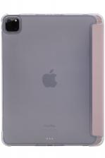 Прозрачный чехол-книжка для iPad Pro 12.9 с тройным загибом Розовый
