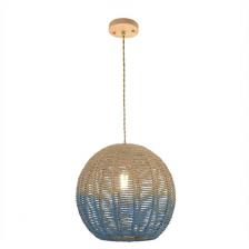 Светильник подвесной ST Luce Vimini SL1514.623.01 Древесный/Бежевый,Синий E27 1*40W в форме шара