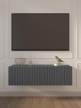 Тумба под ТВ подвесная Lines MTV4 - MA, 300x1150x315 мм, цвет графит