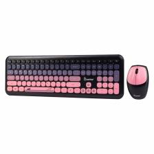 Комплект клавиатура+мышь мультимедийный Smartbuy 666395 черно-розовый (SBC-666395AG-KP) /10, цена за 1 шт