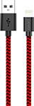 Дата-кабель Pero DC-04 8-pin Lightning 2А 1м Red-black