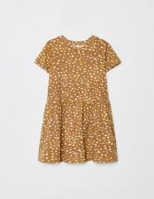 Трикотажное платье с принтом для девочек