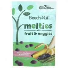 Beech-Nut, Melties с фруктами и овощами, бананом, голубикой и зеленой фасолью, 28 г (1 унция)