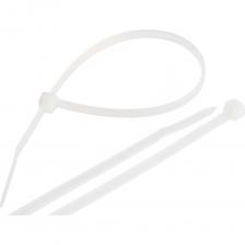 Стяжка нейлоновая неоткрывающаяся NIKOMAX 200x7,6 мм, белая, 100 шт. NMC-CTN250-76-RL-WT-100-K