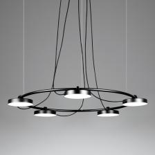 Люстра led подвесная с черным плафоном Cary D87 ImperiumLoft Cary01 (151602-26)