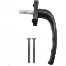 Алюминиевая ручка Левша "Твист" коричневая У1-2322.К