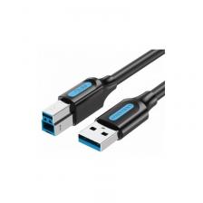 Кабели, шлейфы, переходники Кабель USB3.0 VENTION COOBI, USB 3.0 A(m) - USB 3.0 B (m), круглое, 3м COOBI