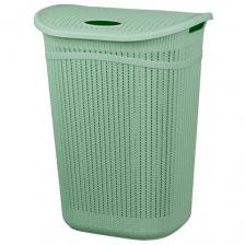 Корзина для белья вязание 55л, цвет фисташковый 4421609