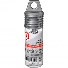 Алмазная коронка с центрирующим сверлом — для сверления керамогранита и плиткиПрофессиональная алмазная коронка предназначена для точного, быстрого и чистого сверления твёрдых керамических материалов. Оснащена центрирующим сверлом для идеального старта без смещения и системой водяного охлаждения, предотвращающей перегрев и продлевающей ресурс инструмента. Обеспечивает аккуратные отверстия без сколов даже на глазурованных поверхностях.Преимущества:Точный старт: центрирующее сверло исключает соскальзывание и повреждение поверхности.Чистое сверление: алмазная кромка и перфорация обеспечивают быстрое резание без сколов и трещин.Повышенный ресурс: алмазное напыление, нанесённое методом гальванической пайки, выдерживает абразивные нагрузки и сохраняет режущие свойства после сотен отверстий.Охлаждение: конструкция предусматривает водяное охлаждение для защиты инструмента и материала.Надёжность: цилиндрический хвостовик с тремя гранями предотвращает проворачивание в патроне.Подходит для сверления керамогранита, плитки, фаянса, фарфора и других плотных поверхностей.Идеальна для установки сантехники, розеток, выключателей, светильников и прокладки труб.Рекомендация: для достижения наилучшего результата и максимального ресурса инструмента обязательно используйте систему водяного охлаждения во время работы.Внимание, изображение товара может отличаться от реального! Верные параметры указаны в технических характеристиках товара.