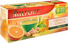 Чай зеленый Milford Апельсин имбирь 20*1.75гс доставкой!
