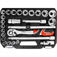 Профессиональный набор инструментов, разработанный для удовлетворения потребностей специализированных автомобильных и механических служб. Торцевые ключи и торцевой головки изготовлены из прочной хромованадиевой стали CrV 50BV3. Головки изготовлены методом штамповки и откалиброваны с помощью прецизионных калибров и контрольных устройств перед процессом закалки. Торцевые головки, оснащенные системой AS-Drive, увеличивающей максимальный крутящий момент на 25%, с полной защитой гаечных ободков, головки с двухцветной отделкой поверхности. Биты также включены. Комплект позволяет выполнять работы, требующие очень высоких нагрузок и точности, позволяет выполнять множество сервисных мероприятий, связанных с откручиванием и завинчиванием резьбовых соединений различных номинальных размеров.